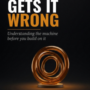 Cover of Why AI Gets It Wrong by Ferrol Jeromy, a book on understanding AI systems before building on them